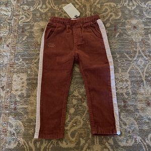 NWT Zara baby boy red corduroy pant size 3/4 yrs